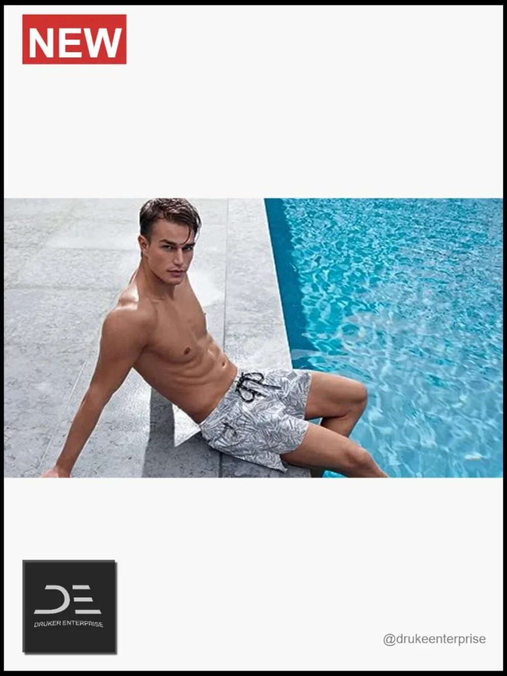 Men's Quick Dry Swim Trunks with Pockets UPF 50 Board Shorts